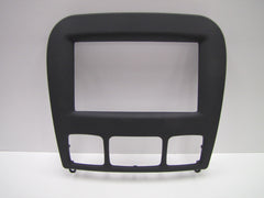 2000-2002 Mercedes-Benz S-Class W220 Rubber Touch Black Double DIN 2-DIN Dash Installation Kit