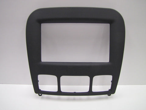 2000-2002 Mercedes-Benz S-Class W220 Rubber Touch Black Double DIN 2-DIN Dash Installation Kit